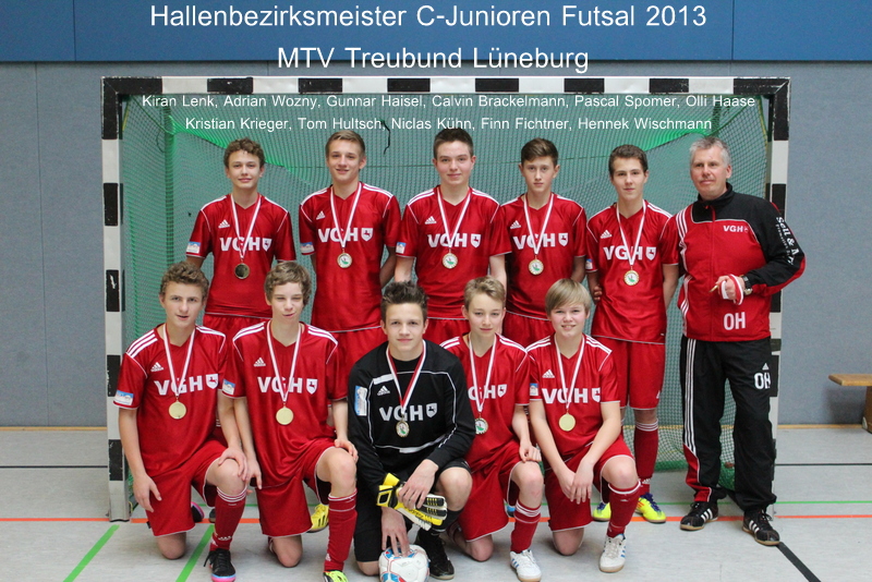 Futsal C-Junioren Bezirksmeister 2013: MTV Treubund Lüneburg